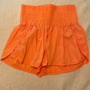 Free People movement The Way Home short electric orange